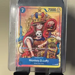 Monkey.D.Luffy (2nd Anniversary Stamped Promo) P-043 One Piece Promotion Cards - Image 1