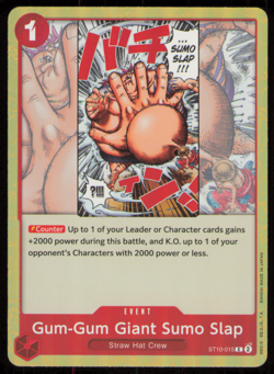 One Piece - Gum-Gum Giant Sumo Slap - ST10-015 - ST10 Three Captains NM - Image 1