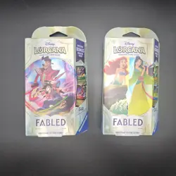 FACTORY SEALED Fabled Starter Decks (SET OF 2) Ravensburger Disney Lorcana - Image 1