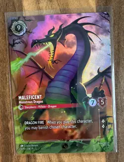Disney Lorcana -Maleficent Monstrous Dragon 5/P3 Promo - Image 1