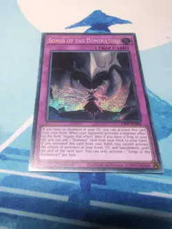 Songs of The Dominators RA05-EN082 SECRET RARE Yu-Gi-Oh Near Mint - Image 1