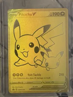 Pikachu SWSH145 *SEE IMAGES* Celebrations Pokemon TCG Promo Card - Image 1
