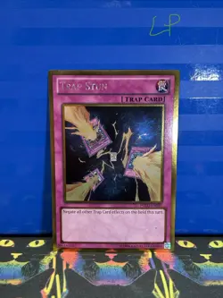 Yu-Gi-Oh! Trap Stun Unlimited PGLD-EN090 LP Gold Rare - Image 1