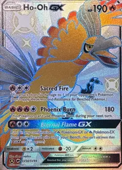 Ho-Oh GX SV50/SV94 Shiny GX Rare Hidden Fates Shiny Vault Pokemon NM - Image 1