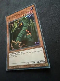 Yu-Gi-Oh Thunder Dragon HISU-EN046 Super Rare 1st Edition - Image 2
