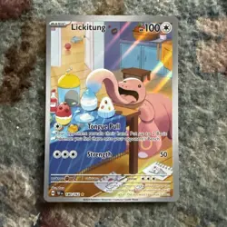Lickitung 180/162 Temporal Forces Illustration Rare NM Pokemon Card - Image 1