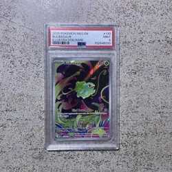 Bulbasaur 133/132 Mega Evolution Illustration Rare Pokemon Card PSA 9 MINT - Image 1