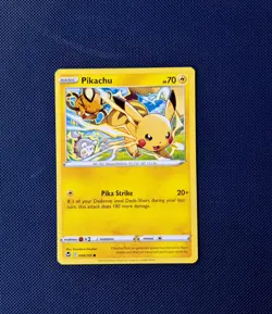 Pikachu 049/195 Silver Tempest Pokemon Card Uncommon Non Holo - Image 1