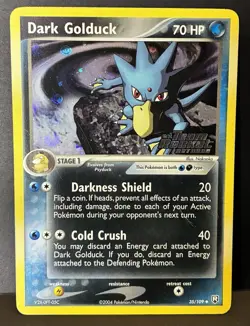 Dark Golduck 35/109 Team Rocket Returns 2004 Pokemon TCG Card Rare HOLO MP - Image 1