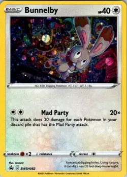 Bunnelby - Promo SWSH: Sword & Shield Promo Cards SWSH082 NM - Image 1