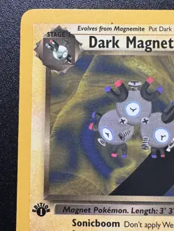 1st Edition Dark Magneton 28/82 Team Rocket WoTC Pokemon Card Rare Near Mint - Image 3