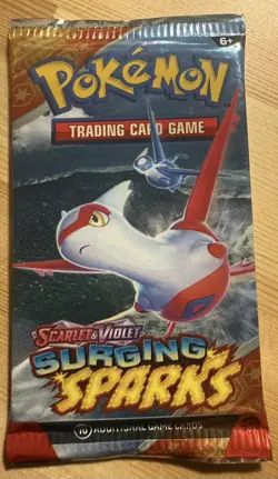 Pokemon TCG Scarlet & Violet—Surging Sparks Booster Pack 1 Pack (10 Cards) - Image 2