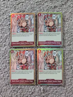 4x One Piece Card Game Gum-Gum Giant Sumo Slap ST10-015 English - Image 1