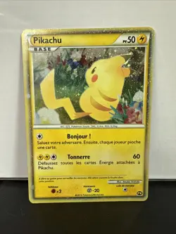 Pokemon Pikachu World Collection PW French Promo Holo Card 2010 #2916 - Image 1