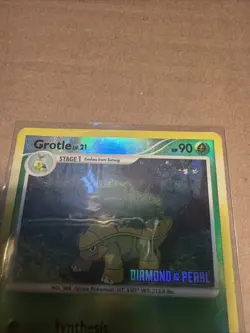 Pokemon TCG Grotle Card 49/130 Reverse Holo Stamped Diamond & Pearl - Image 4