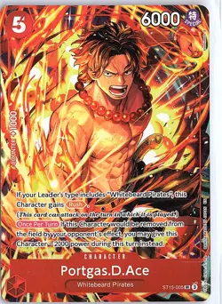 One Piece Promotion Cards #ST15-005 Portgas.D.Ace (Illustration Box Vol.5) - Image 1