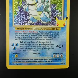 Blastoise 2/102 Pokemon Celebrations Classic Collection Holo Card - Image 3