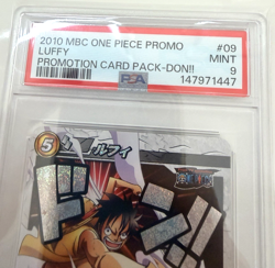PSA 9 One Piece Carddass Miracle Battle Carddass 2010 MBC Luffy Promo Card Rare - Image 2