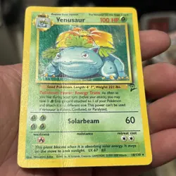 Pokemon TCG Venusaur Base Set 2 Holo Rare Card Damaged - Image 1
