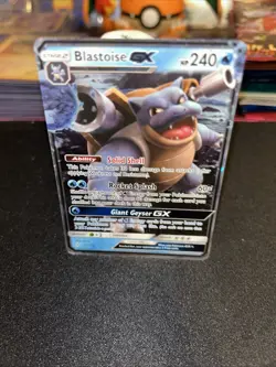 ✨Pokemon TCG Blastoise GX HUltraRare Card Unbroken Bonds 35/214 LP Bent Corner✨ - Image 3