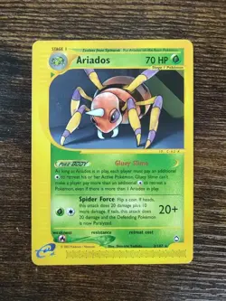 Aquapolis Ariados 3/147 Pokemon Non Holo Rare Card LP+ - Image 1