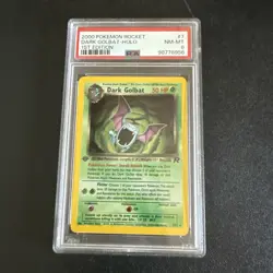 2000 Pokemon Rocket Dark Golbat Holo First Edition PSA 8 - Image 1