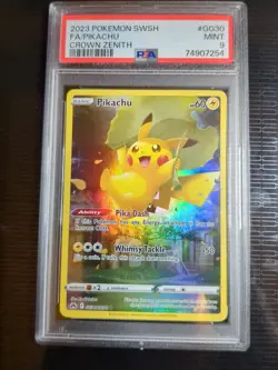 Pokemon 2023 Pikachu GG30/GG70 Full Art Galarian Gallery Crown Zenith PSA 9 - Image 1