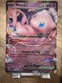 Pokemon TCG Mew EX 151/165 Scarlet & Violet Holo Double Rare Card NM Condition - Image 1