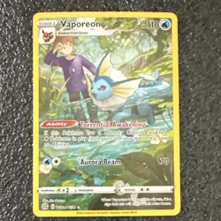 Pokemon Vaporeon TG02/TG30 Brilliant Stars Ultra Rare Holo 110 HP Eng - Image 1