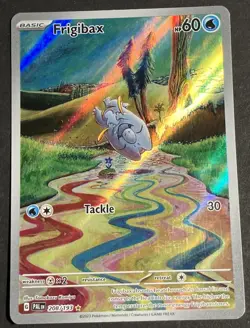 Pokemon Frigibax 208/193 Illustration Rare Holo SV02 Paldea Evolved EN LP - Image 2