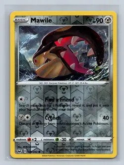 Pokemon TCG - Sword & Shield - Mawile - 129/202- Reverse Holo - Image 1