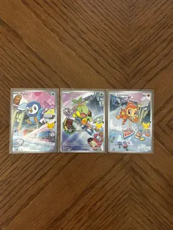 Pokemon TCG: First Partner Gen 4 Sinnoh Starter Art Set - MEP Promos NM - Image 1