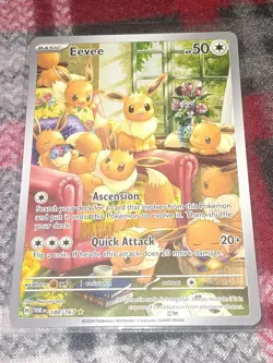 Pokemon Twilight Masquerade - Eevee 188/167 Sv06 Illustration Rare Holo - Image 1