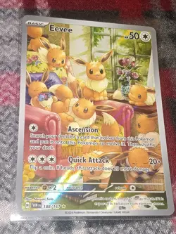Pokemon Twilight Masquerade - Eevee 188/167 Sv06 Illustration Rare Holo - Image 3