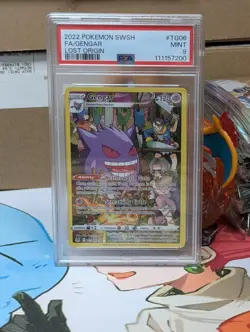 Pokemon Gengar Trainer Gallery Holo Card TG06/TG30 Swsh11: Lost Origin PSA 9 - Image 1