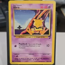 Pokemon TCG Abra Base Set 2 93/130 Unlimited Regular English 2000 30HP - Image 1