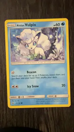 Alolan Vulpix 21/145 Common Guardians Rising Pokemon Near Mint - Image 1