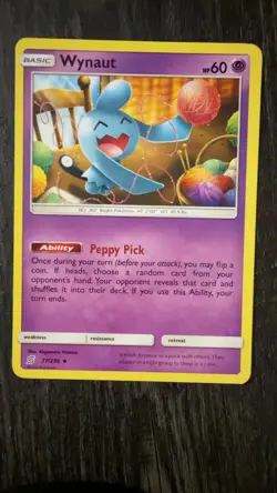 Wynaut 77/236 Uncommon Unified Minds Pokemon Near Mint - Image 1