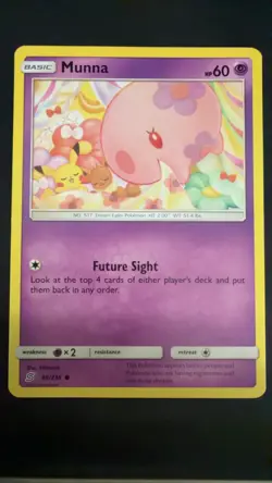 Munna 88/236 Common Unified Minds Pokemon Near Mint - Image 1
