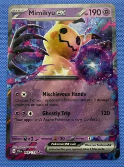 Mimikyu ex 069/159 Sv09: Journey Together Double Rare Holo English Pokemon Card - Image 1