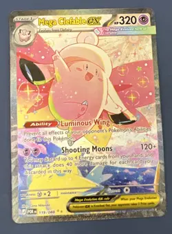 Mega Clefable ex 031/088 Me03: Perfect Order Holo Pokemon Card - Image 1