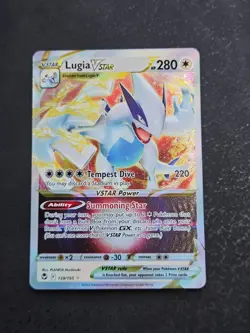 Lugia VSTAR 139/195 Holo VSTAR Rare Silver Tempest Pokemon Holo Near Mint - Image 1