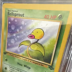 CGC Blue Label 9.5 GEM MINT 1st Edition Bellsprout 1999 Jungle #49/64 Pokemon - Image 3