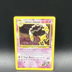 Sabrina's Alakazam 16/132 Gym Challenge Holo Rare Unlimited Eng 1999 80 HP - Image 1