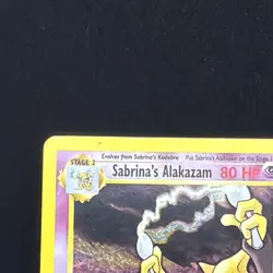 Sabrina's Alakazam 16/132 Gym Challenge Holo Rare Unlimited Eng 1999 80 HP - Image 5