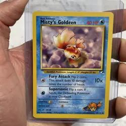 Pokemon Gym Heroes 85/132 Misty's Goldeen Nintendo Vintage Vtg Card NM Near Mint - Image 1