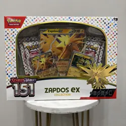 151 Zapdos ex Collection Box 4 Packs Scarlet & Violet Pokemon TCG **SEALED/NEW** - Image 1