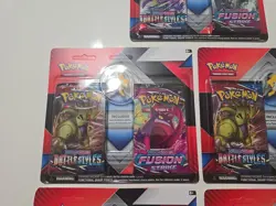 5x Pokemon TCG Sword & Shield Blister - Fusion Strike & Battle Styles Lot Of 5 - Image 3