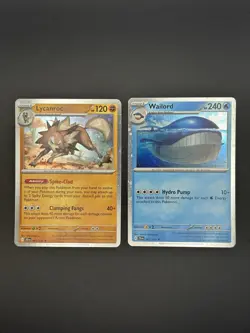 Lycanroc Wailord Cosmos Holo Promo Set - Pokemon - Mega Evolution (ENG) - Image 1