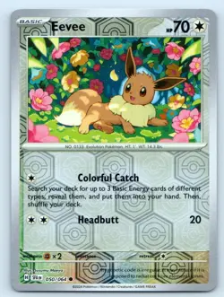 Eevee 050/064 Common Shrouded Fable Pokemon Reverse Holo Near Mint - Image 1